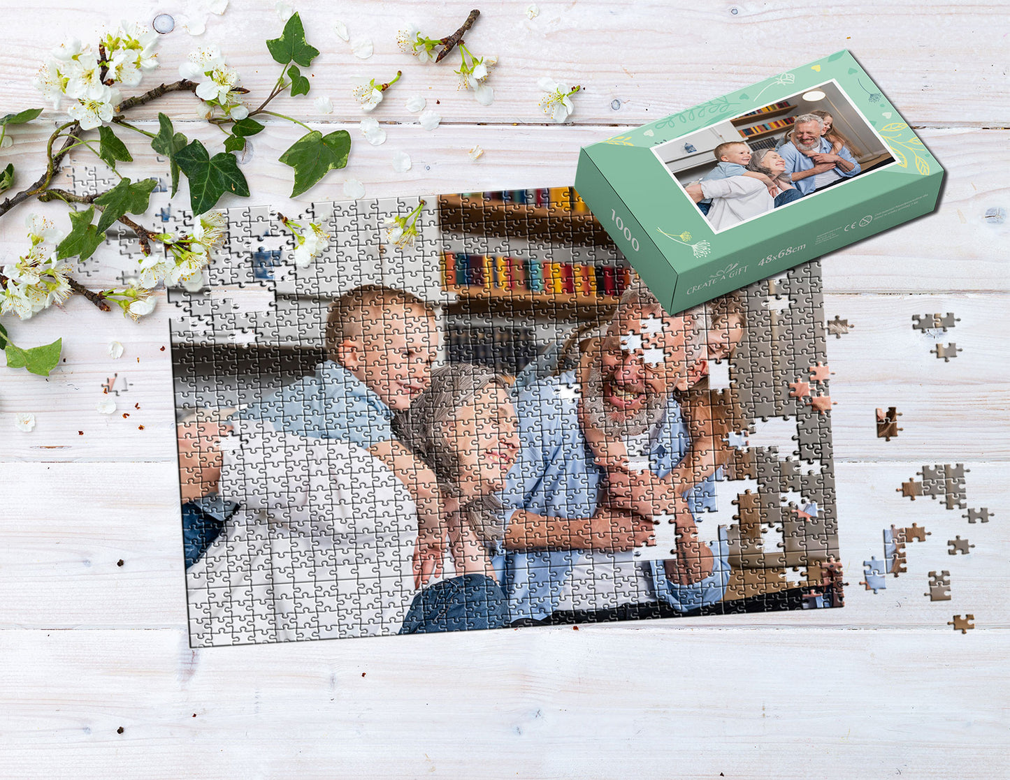 Fotopuzzle 1000 elementów 48 x 68 cm / 18,9 x 26,7 cali w pudełku