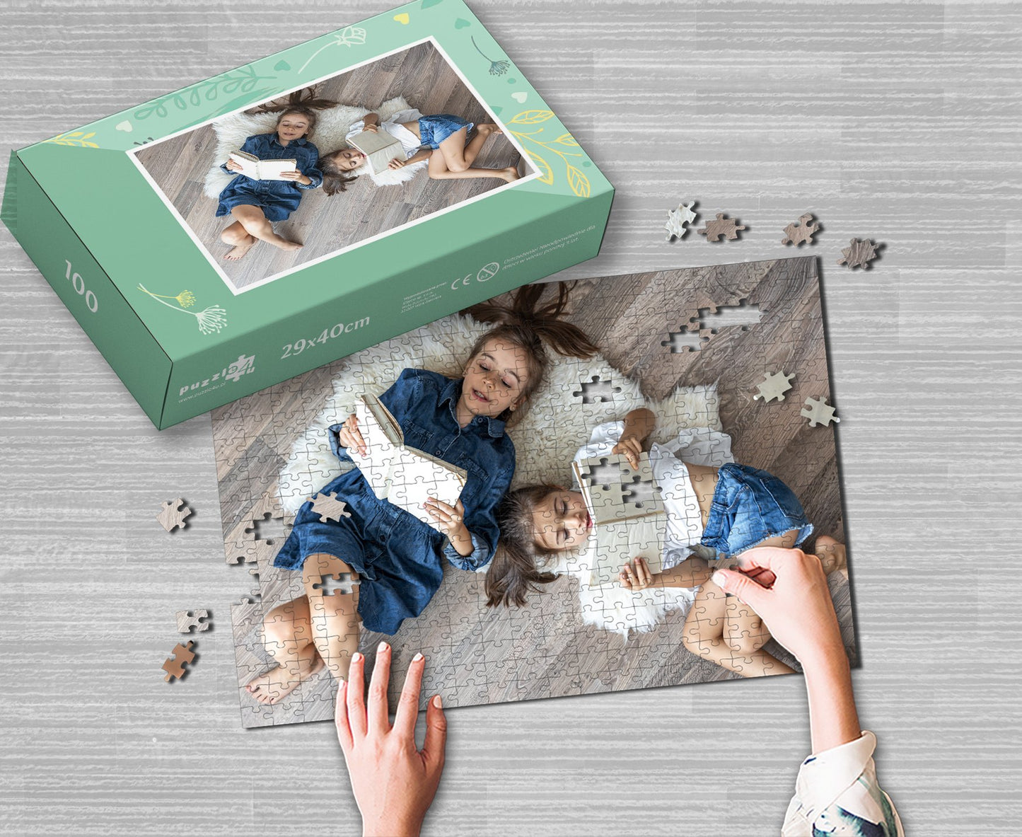 Photo puzzle 100 pieces  29 x 40 cm / 10.6 x 16.1 inches in a box