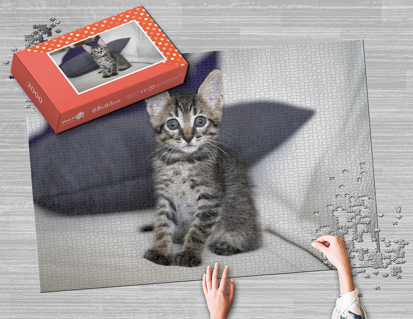 Photo puzzle 2000 pieces 68 x 92 cm / 26.7 x 37.7 inches in a box
