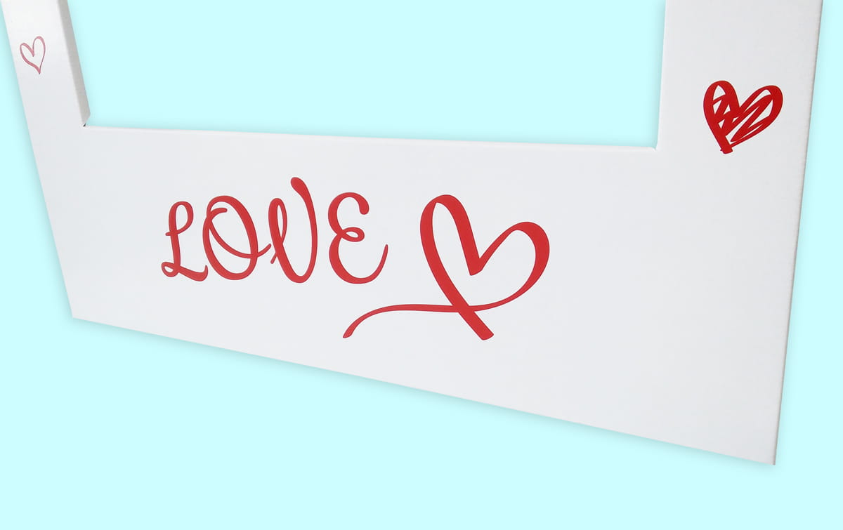 Fotorahmen zum Fotografieren - "LOVE"
