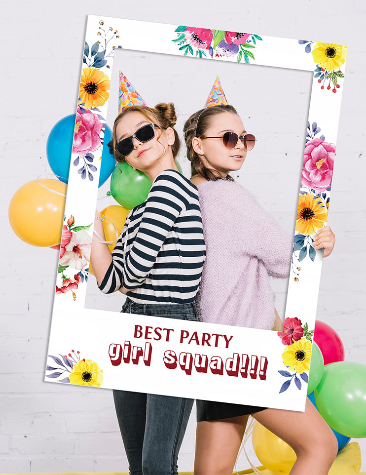 Foto-ramka do robienia zdjęć KWIATY- personalizowana