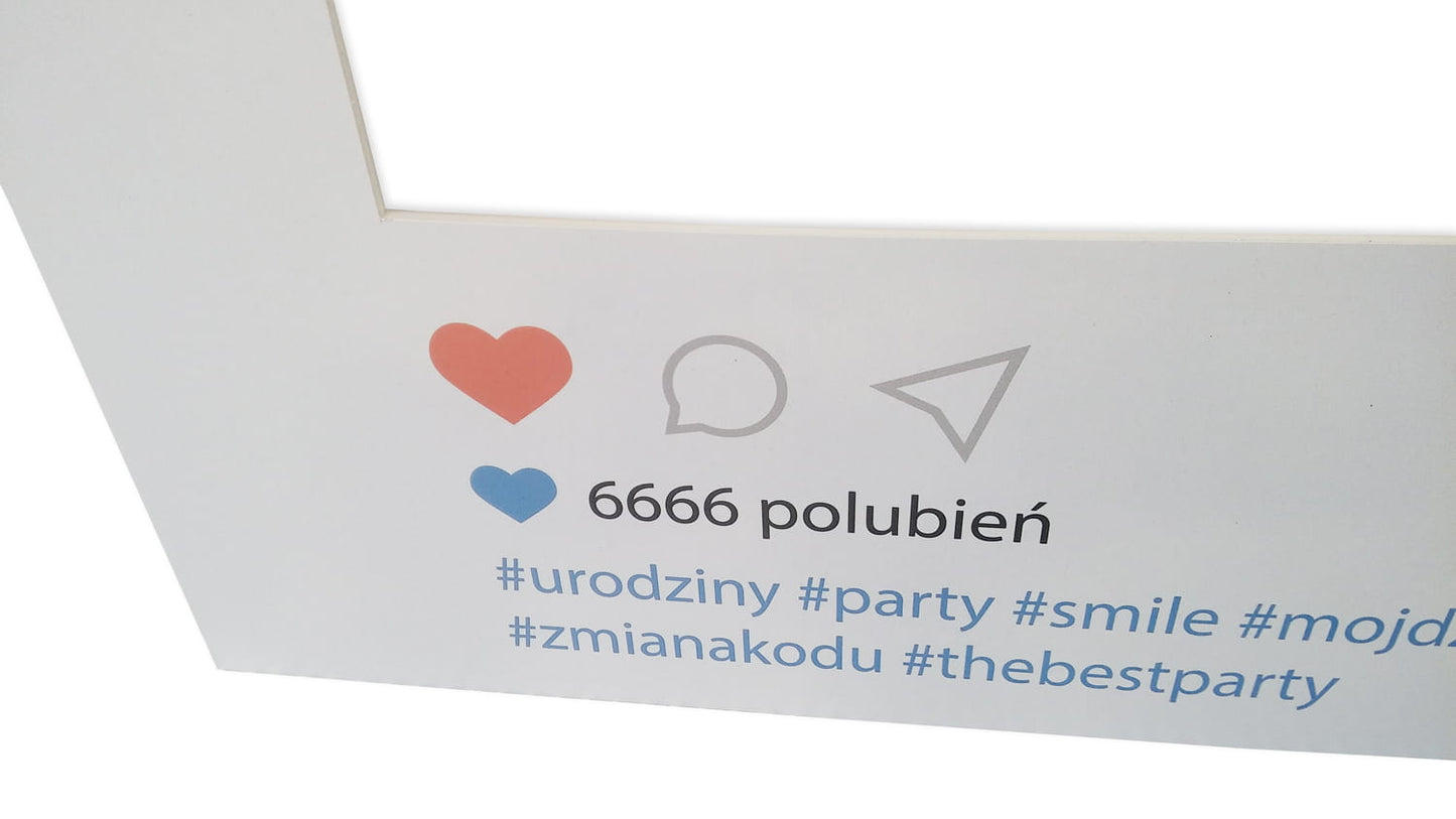 Instagram photo frame for taking pictures