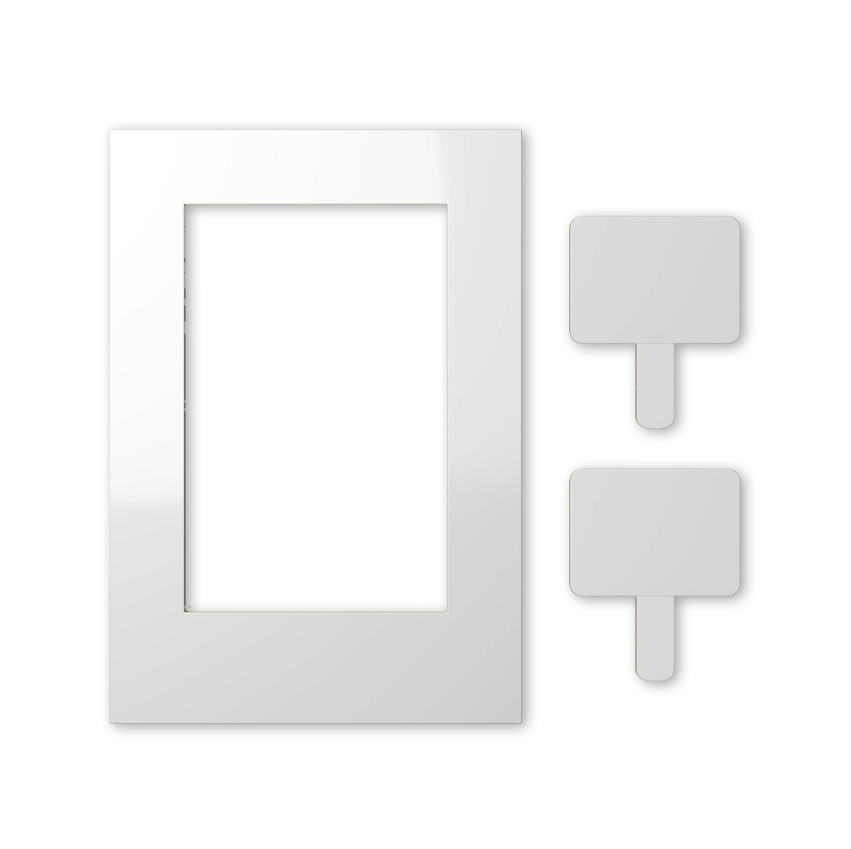Dry erase photo frame for taking pictures + 2 photo plates