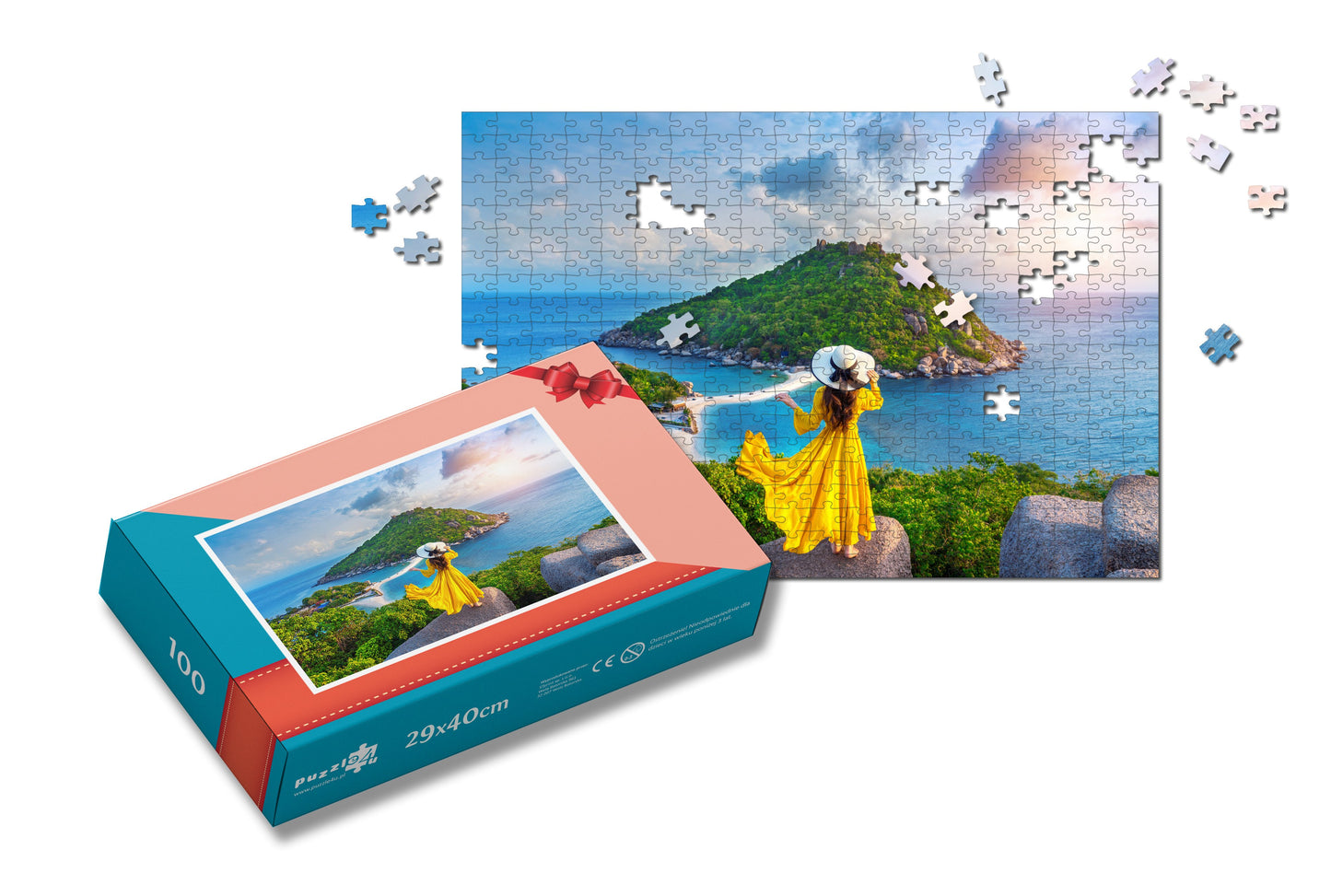Photo puzzle 100 pieces  29 x 40 cm / 10.6 x 16.1 inches in a box