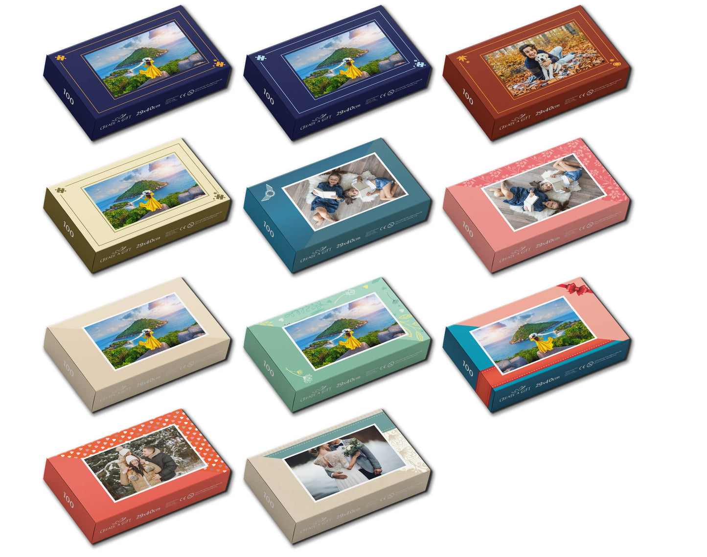 Photo puzzle 100 pieces  29 x 40 cm / 10.6 x 16.1 inches in a box